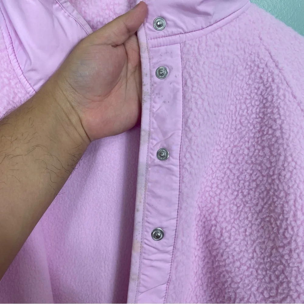 Free People Hit The Slopes Fleece Jacket Powder‎ Pink XL FLAWED FLAWED - Picture 5 of 10